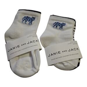 Janie and Jack Baby Socks 4 Pack NWT Tiger Stripe 3–6M & 6–12M